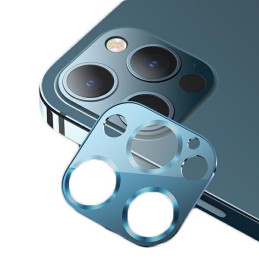 Ochrona na aparat USAMS Camera Lens Glass do iPhone 12 Pro Max metal niebieskie