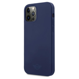 Etui Mini Silicone Tone On Tone do  iPhone 12/12 Pro, granatowe