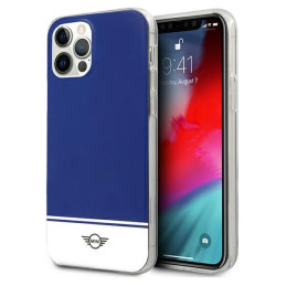 Etui Mini Stripe Collection do iPhone 12/12 Pro, granatowe