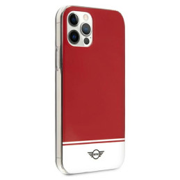 Etui Mini Stripe Collection do iPhone 12/12 Pro, czerwone