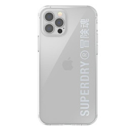 Etui SuperDry Snap do iPhone 12/12 Pro, srebrne
