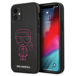 Etui Karl Lagerfeld Karl Ikonik Outline do  iPhone 12 mini,  różowe