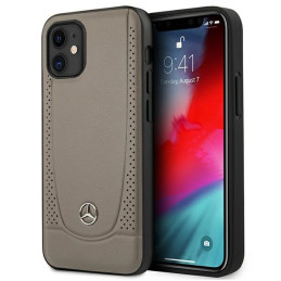Etui Mercedes Urban Line do iPhone 12 mini, brązowe