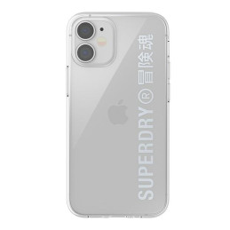 Etui SuperDry Snap do iPhone 12 mini, srebrne