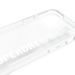 Etui SuperDry Snap do iPhone 12 mini, srebrne