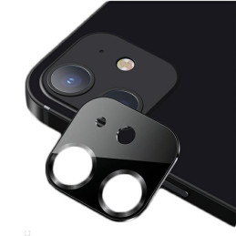 Ochrona na aparat USAMS Camera Lens Glass do iPhone 12 mini metal czarne
