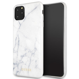 Etui Guess Marble do iPhone 11 Pro Max, białe