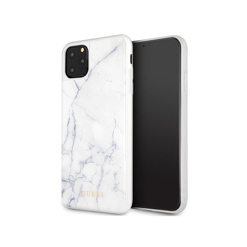 Etui Guess Marble do iPhone 11 Pro Max, białe