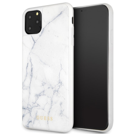Etui Guess Marble do iPhone 11 Pro Max, białe