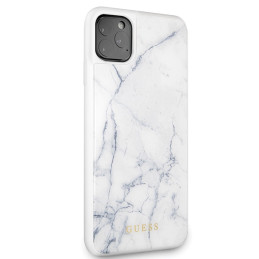 Etui Guess Marble do iPhone 11 Pro Max, białe