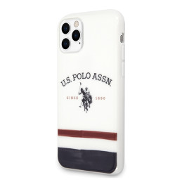 Etui US Polo Tricolor Pattern Collection do iPhone 11 Pro Max, białe