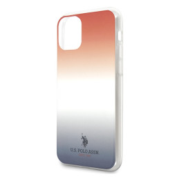 Etui US Polo Gradient Pattern Collection do iPhone 11 Pro Max, czerwono-niebieskie
