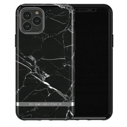 Etui Richmond&Finch BlackMarble Silver detail do iPhone 11 Pro Max