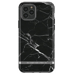 Etui Richmond&Finch BlackMarble Silver detail do iPhone 11 Pro Max