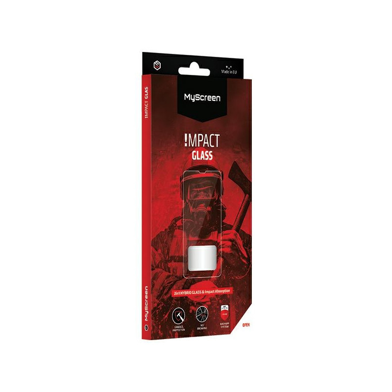 Szkło hybrydowe MS ImpactGLASS do iPhone 11 Pro Max / Xs Max, czarne Antyuderzeniowe