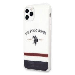 Etui US Polo Tricolor Pattern Collection do iPhone 11 Pro białe