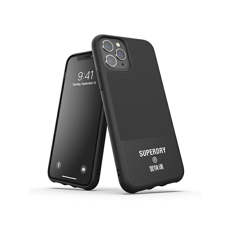 Etui SuperDry Moulded Canvas do iPhone 11 Pro Max, czarne