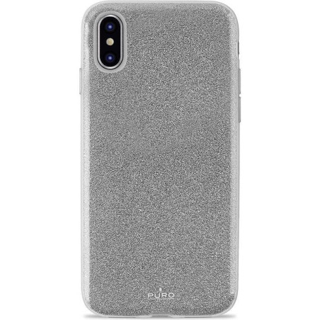 Etui Puro Glitter Shine do iPhone Xs Max, srebrne