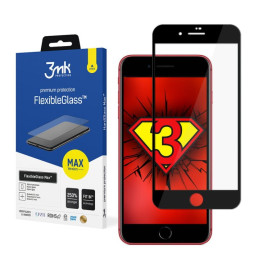 Szkło Hybrydowe 3MK FlexibleGlass Max do iPhone 7/8 Plus, czarna ramka