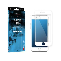 Szkło Hybrydowe MS HybridGLASS Edge 3D do iPhone 7/8 Plus, biała ramka