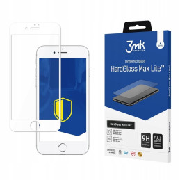 Szkło hartowane 3MK HardGlass Max Lite do iPhone 7 Plus/ 8 Plus, biała ramka