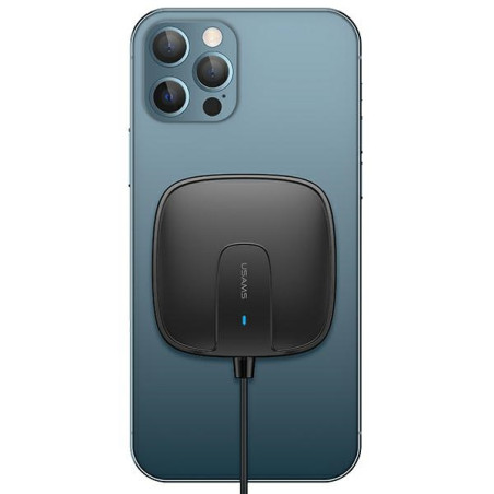 Bezprzewodowa Ładowarka indukcyjna USAMS W1 15W Extra-thin do iPhone 12 czarny