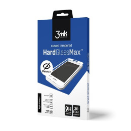 Szkło Hartowane 3MK Glass Max Privacy do iPhone 8, czarna ramka
