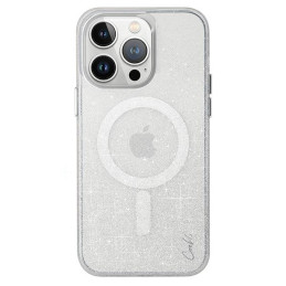 Etui UNIQ Coehl Lumino do MagSafe do iPhone 15 Pro Max, srebrne