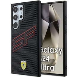 Etui Ferrari Big SF Perforated do Galaxy S24 Ultra, czarne