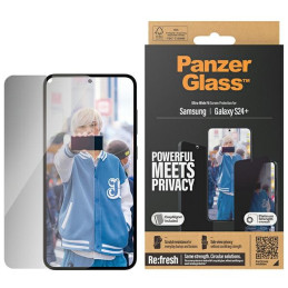 Szkło hartowane na cały ekran PanzerGlass Ultra-Wide Fit Privacy do Galaxy S24+, prywatyzujące