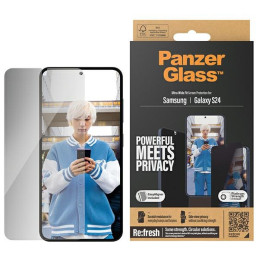 Szkło hartowane na cały ekran PanzerGlass Ultra-Wide Fit Privacy do Galaxy S24, prywatyzujące