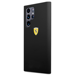 Etui Ferrari On Track Silicone do Galaxy S22 Ultra, czarne