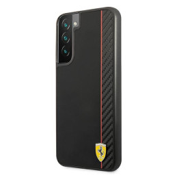 Etui Ferrari On Track Real Carbon do Galaxy S22+, czarne