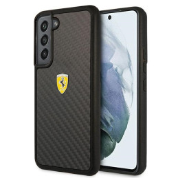 Etui Ferrari On Track Real Carbon do Galaxy S22, czarne