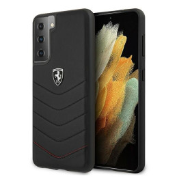 Etui Ferrari Off Track Quilted do Galaxy S21, czarne