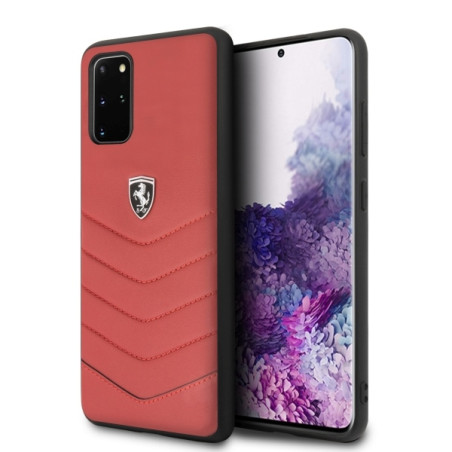 Etui Ferrari Hardcase Heritage do Galaxy S20+, czerwone