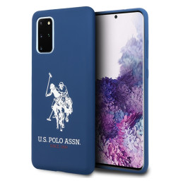 Etui US Polo Silicone Collection do Galaxy S20+,granatowe