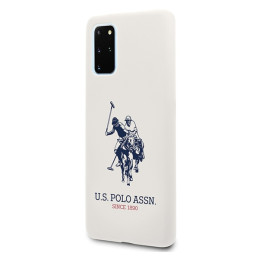 Etui US Polo Silicone Collection do Galaxy S20+, białe
