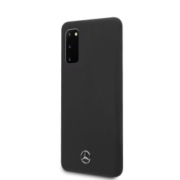 Etui Mercedes Silicone Line do Galaxy S20, czarne