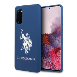 Etui US Polo Silicone Collection do Galaxy S20, granatowe