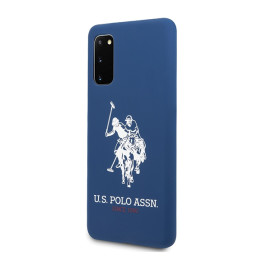 Etui US Polo Silicone Collection do Galaxy S20, granatowe