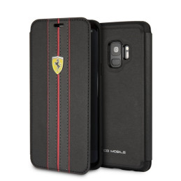 Etui Ferrari Book Urban do Galaxy S9, czarne