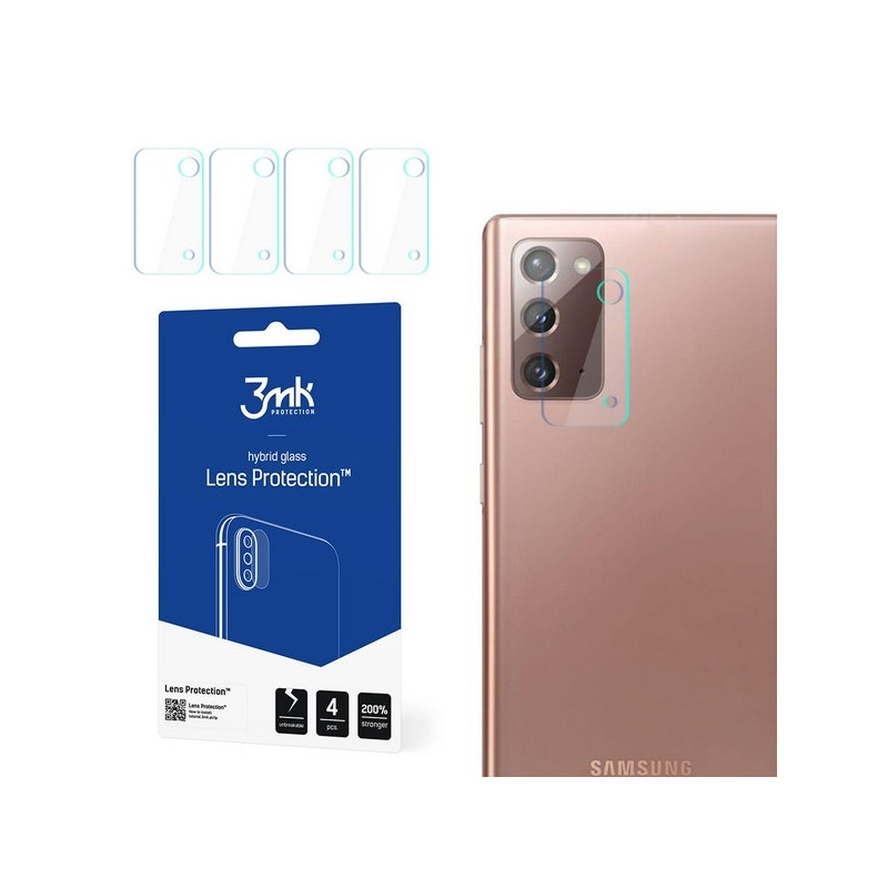 Szkło na obiektyw aparatu 3mk Lens Protection do Samsung Galaxy Note 20, 4szt