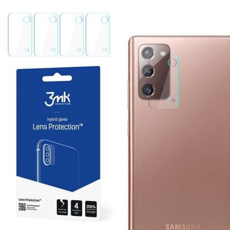 Szkło na obiektyw aparatu 3mk Lens Protection do Samsung Galaxy Note 20, 4szt
