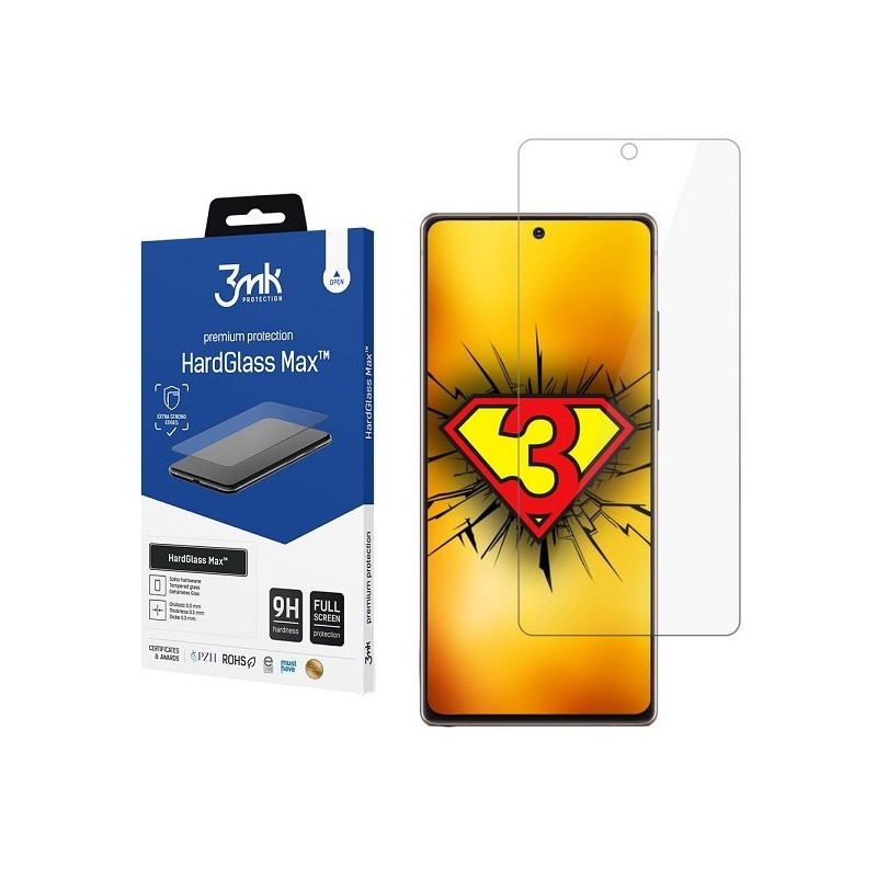 Szkło Hartowane 3MK HardGlass Max do Galaxy Note 20 Ultra, czarny/black, Fullscreen Glass