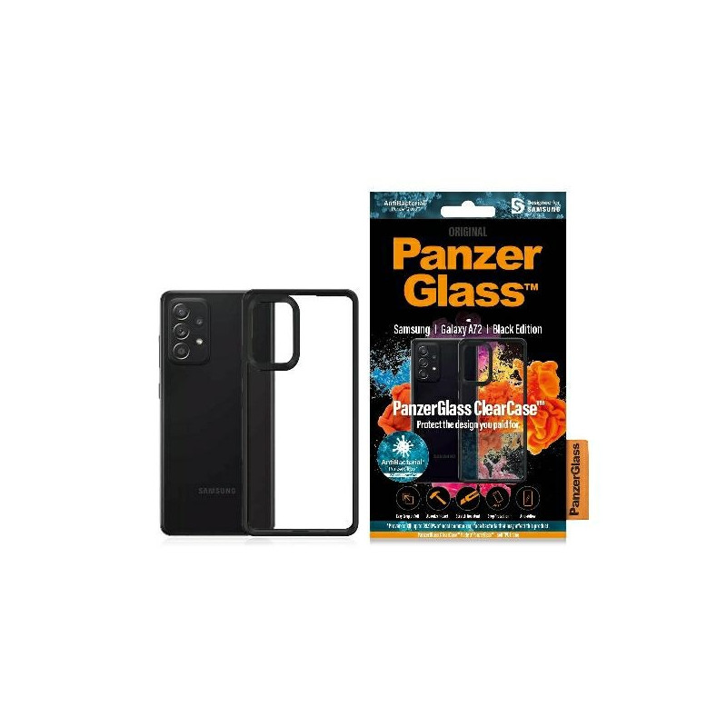 Etui PanzerGlass ClearCase do Galaxy A72, czarne