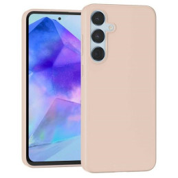 Etui Mercury Soft do Galaxy A55, różowo-piaskowe