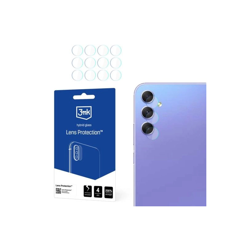 Szkło na obiektyw aparatu 3mk Lens Protection do Samsung Galaxy A35/A55 5G, 4szt