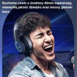 Słuchawki AWEI nauszne Bluetooth A100BL czarny