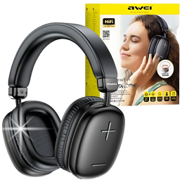 Słuchawki nauszne Bluetooth AWEI AT6, czarny